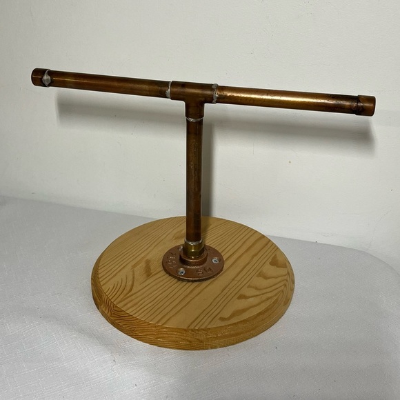 steampunk copper pipe Towel Holder or jewelry holder - Picture 2 of 7